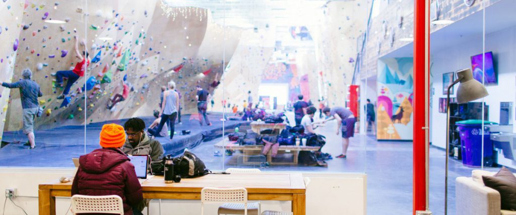 Brooklyn Boulders – Co-Working Whilst Rock-Climbing